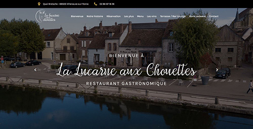 Site internet vitrine La lucarne aux chouettes