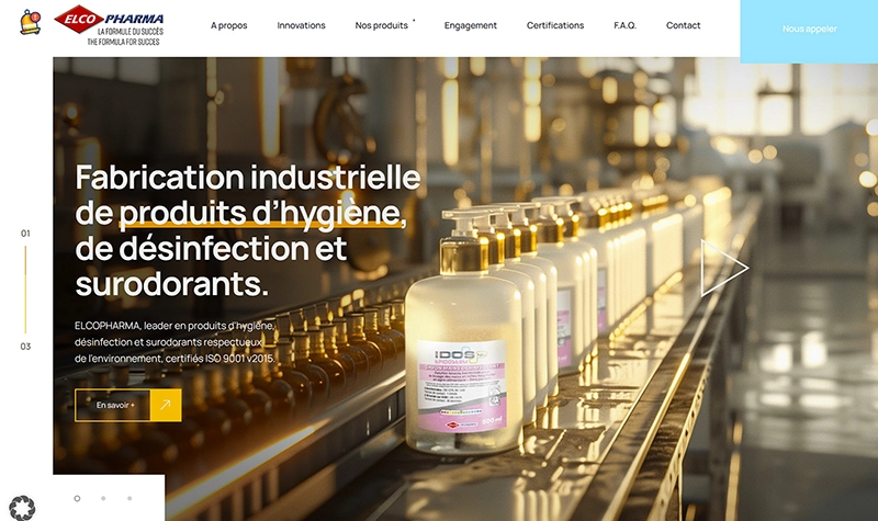 site web catalogue ElcoPharma