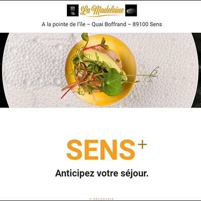 SIte web vitrine La Madeleine