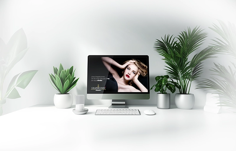 Configuration Apple et Graphicomm vu de face