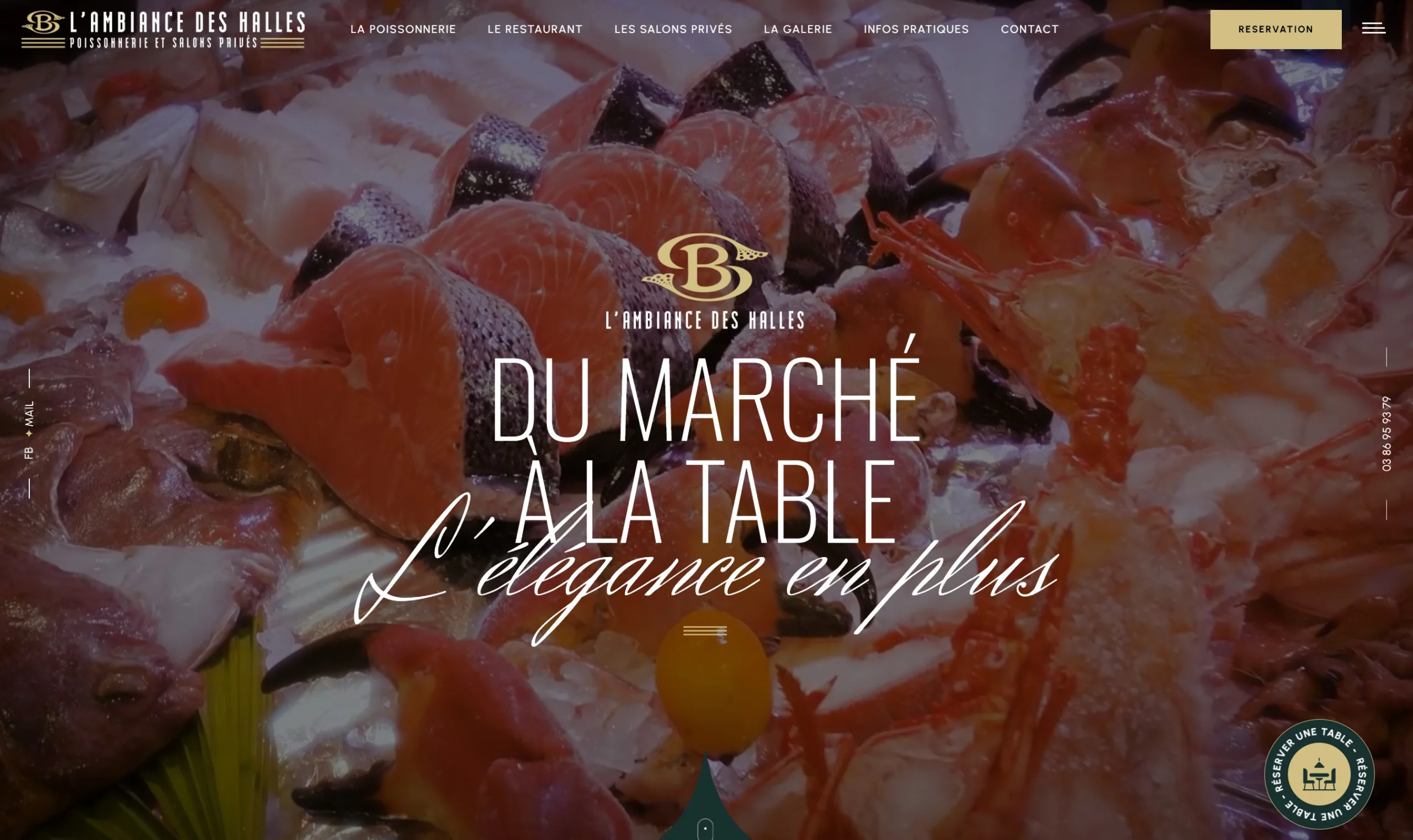 site web L'Ambiance des Halles - Steve Bagot