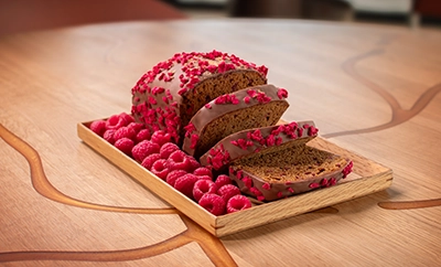 Maison Dosnon - pain d'épices framboise tranché