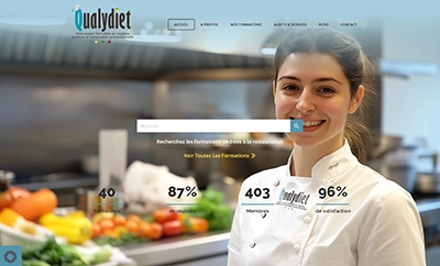 Site Internet - catalogue - QualyDiet