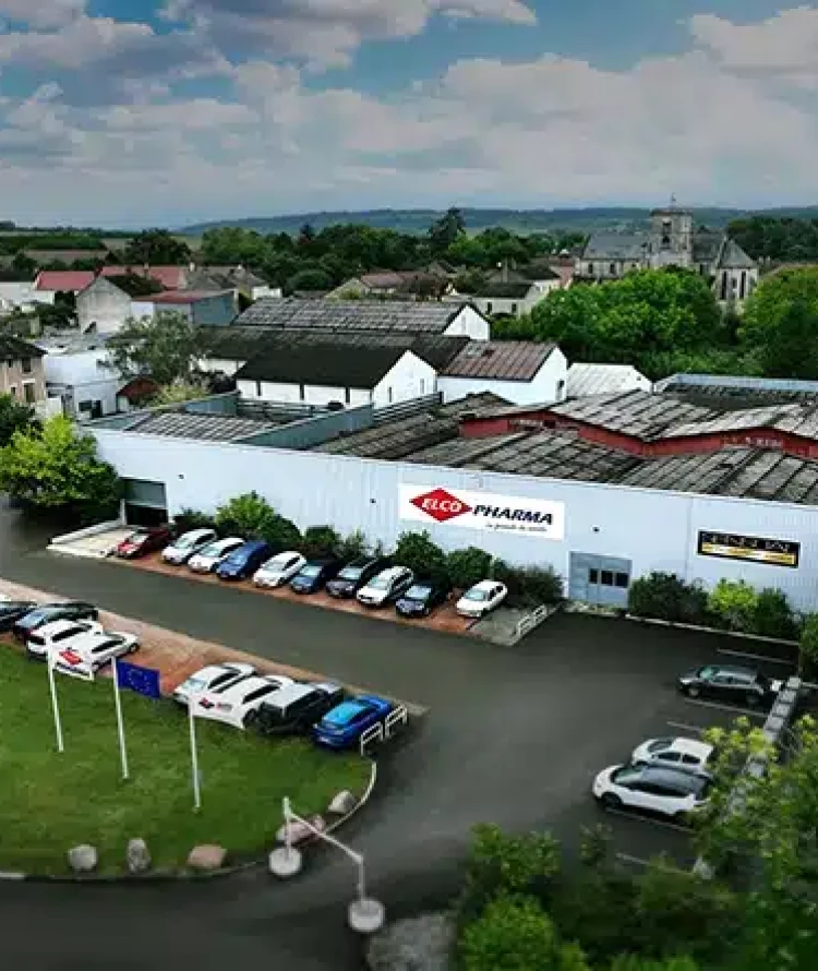 ElcoPharma - site de Mailly la ville - vue aérienne